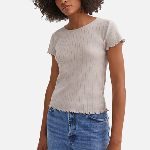 Edie Cap Sleeve Tee Dusty Lavender