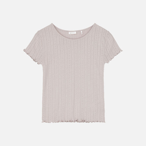 Edie Cap Sleeve Tee Dusty Lavender