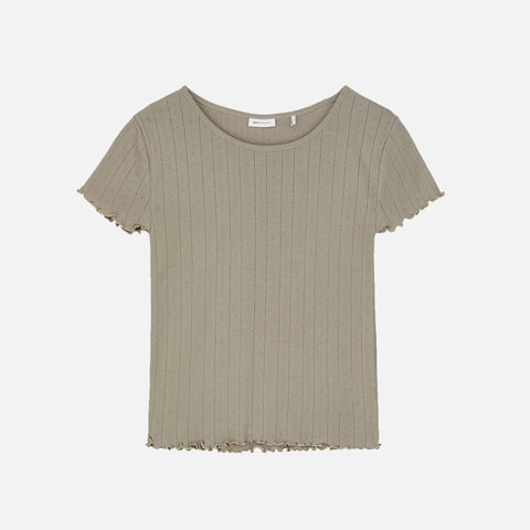 Edie Cap Sleeve Tee Stone Moss