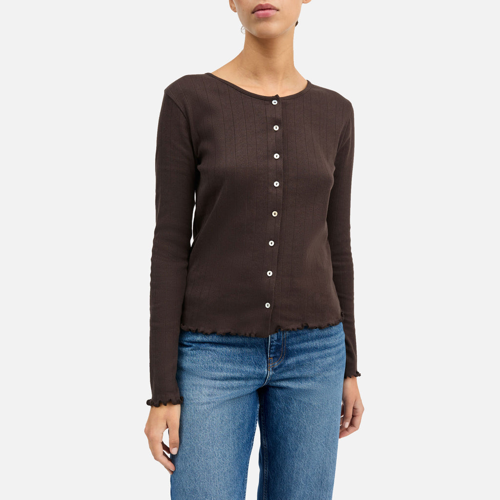 Edie Cardigan Dark Brown