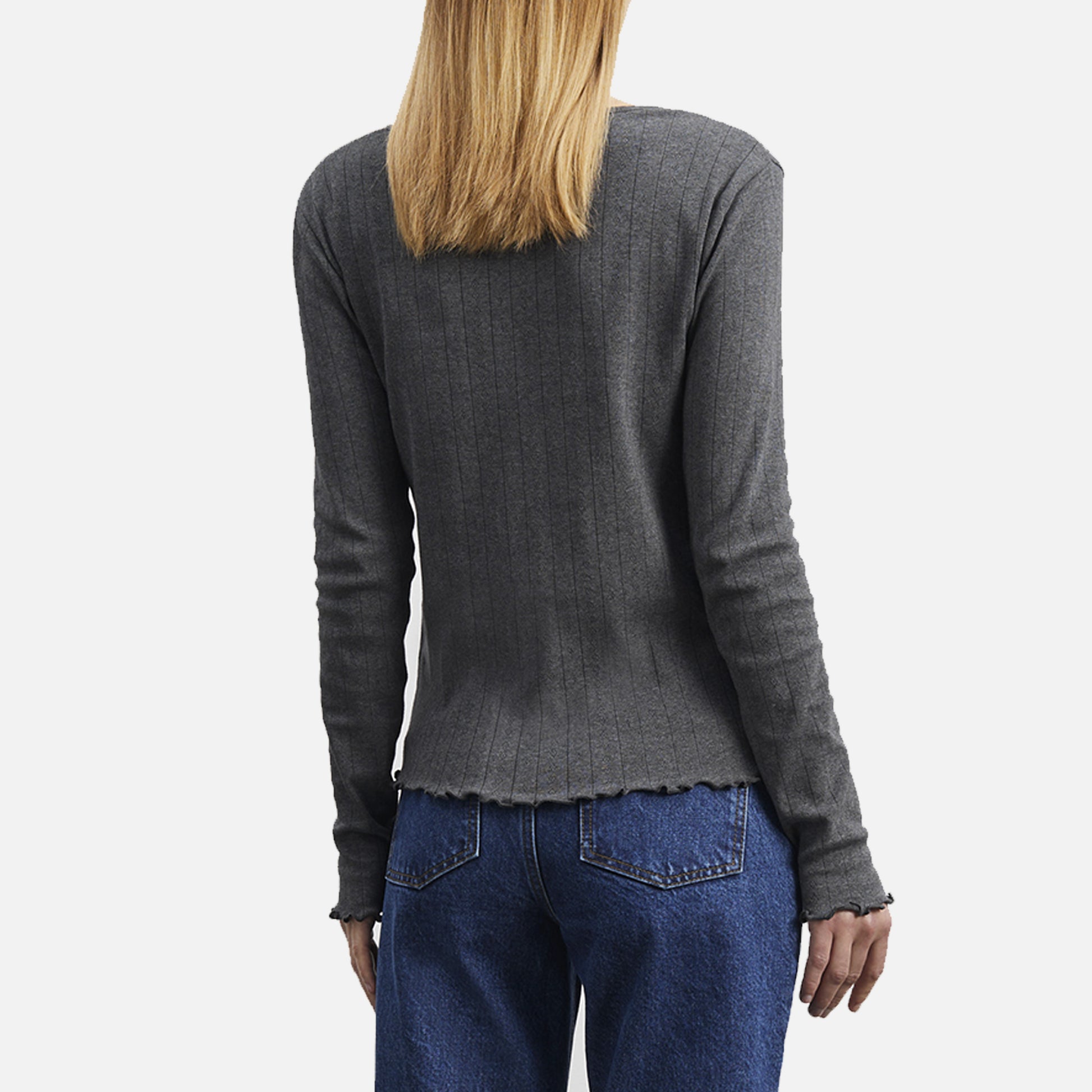 Edie Cardigan Dark Gray Melange