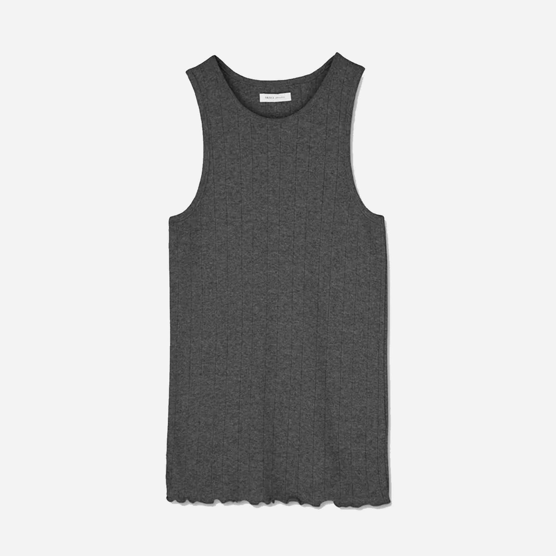 Edie Tank Top Dark Grey Melange