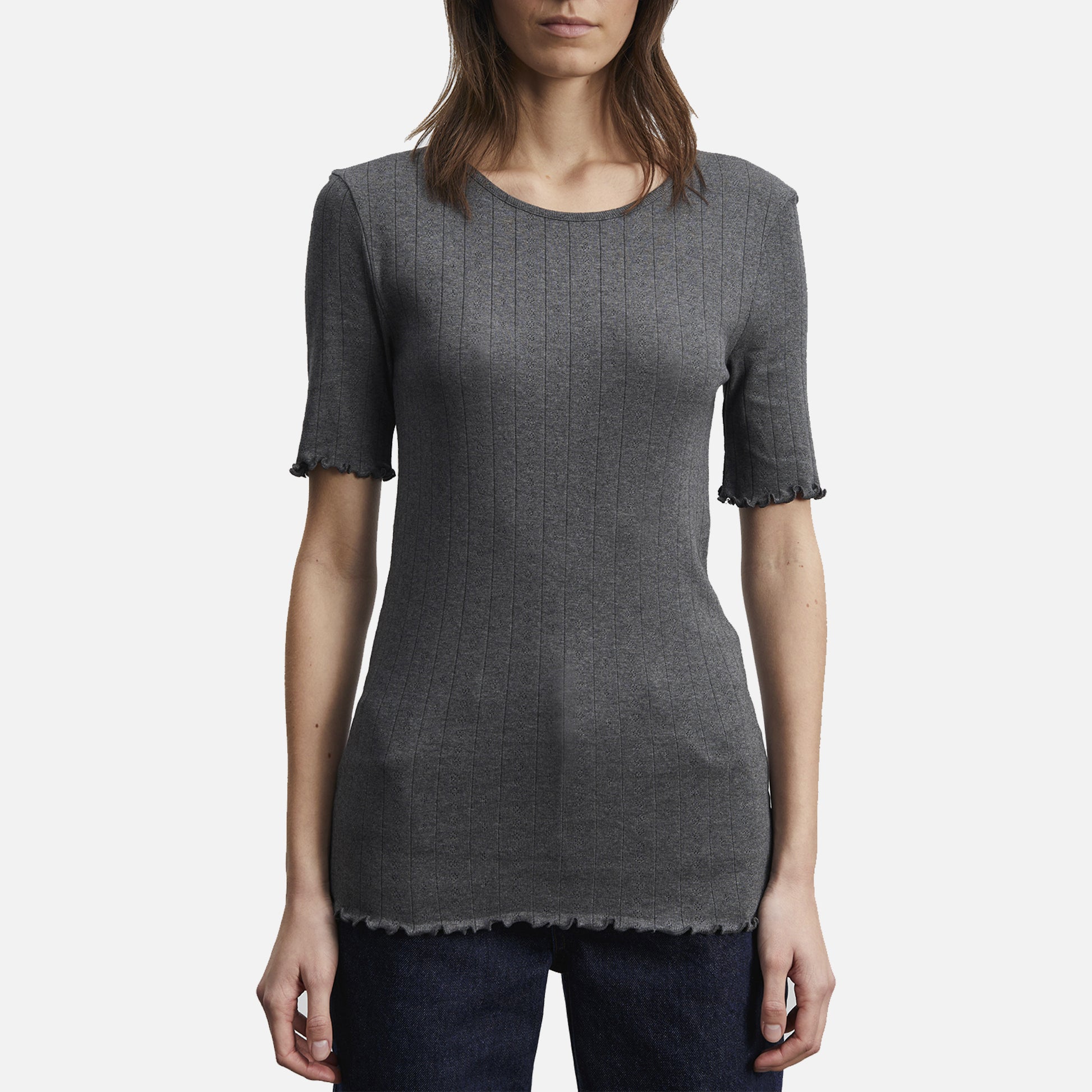 Edie Tee Dark Gray Melange