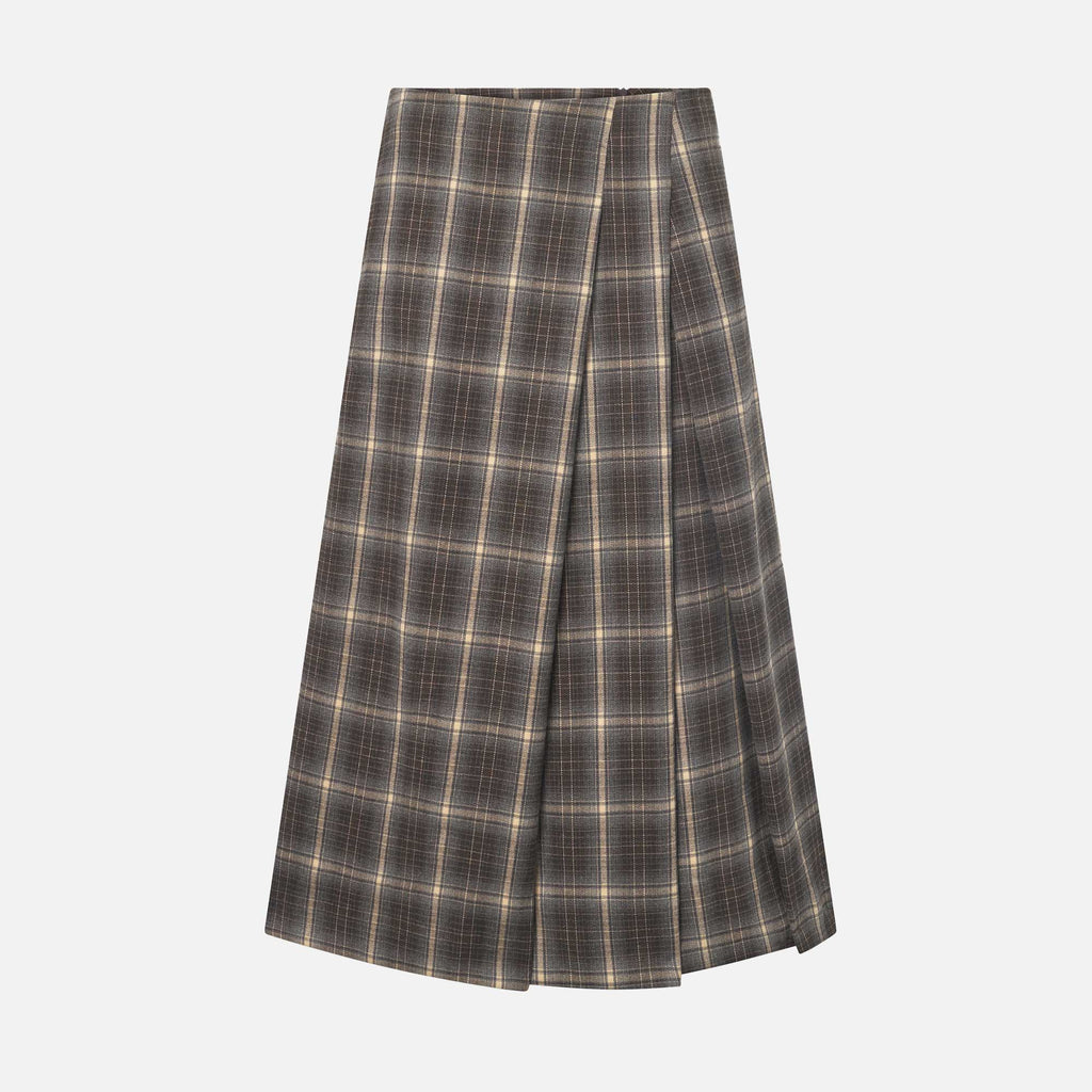 Elaine Skirt Green Multi Check