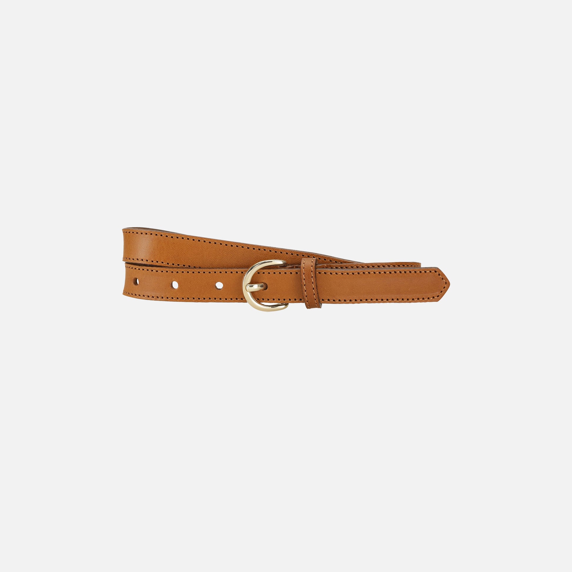 Elin Belt Cognac/Gold