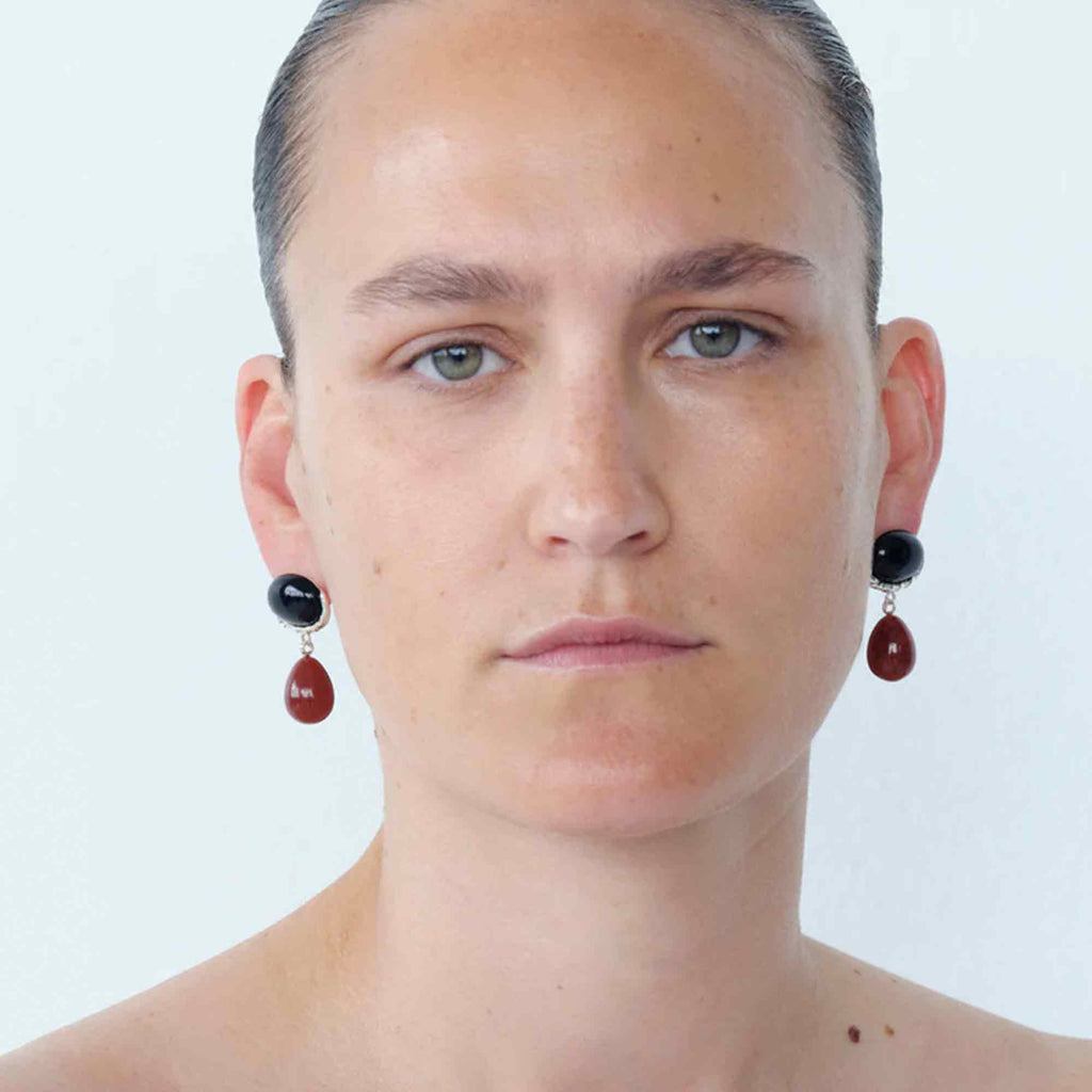 Embleme Black Cherry Earrings