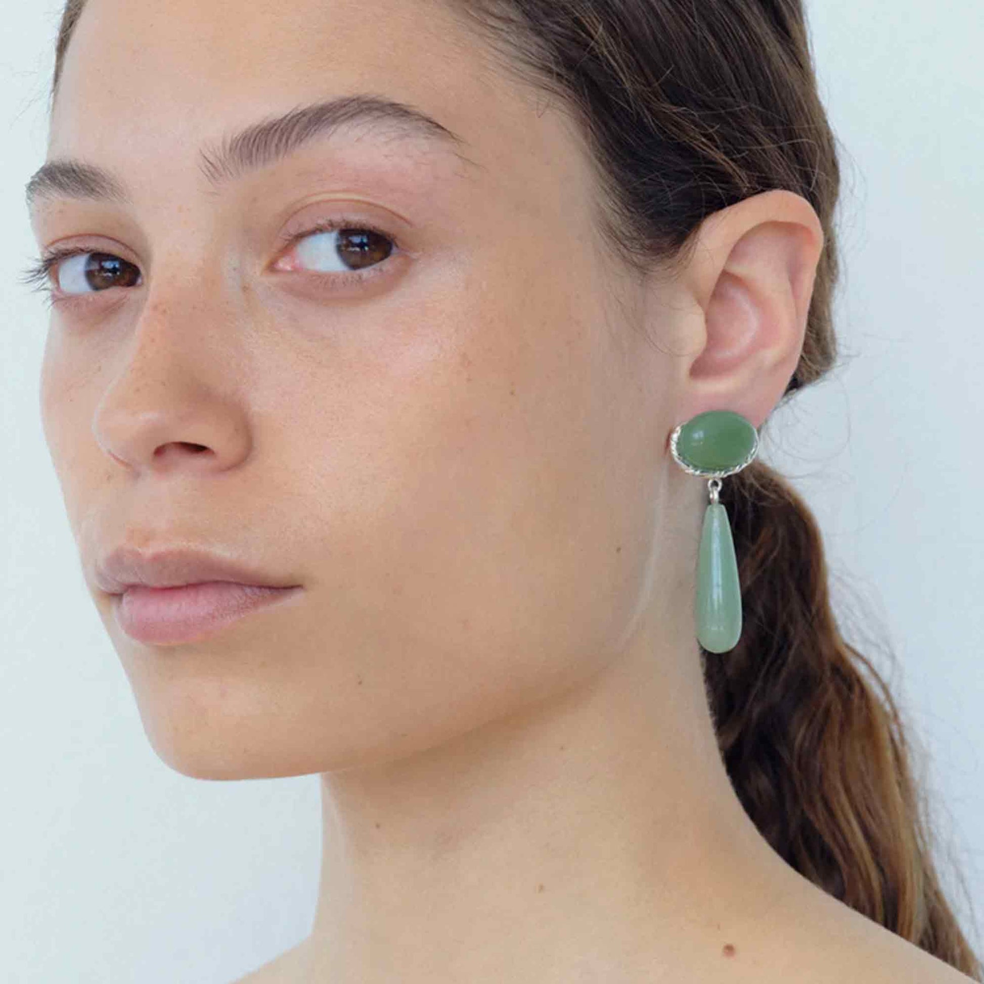 Embleme Grande Aventurine Earrings