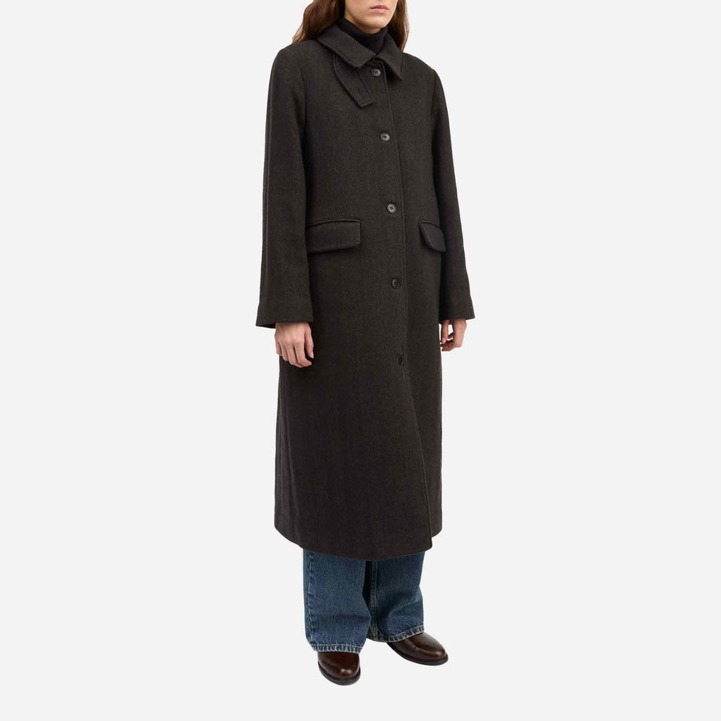 Ernest Coat Brown Herringbone