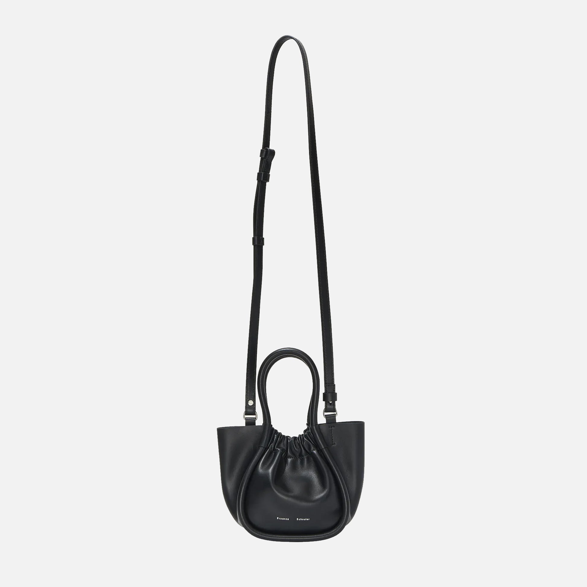 Extra Small Ruched Tote Black