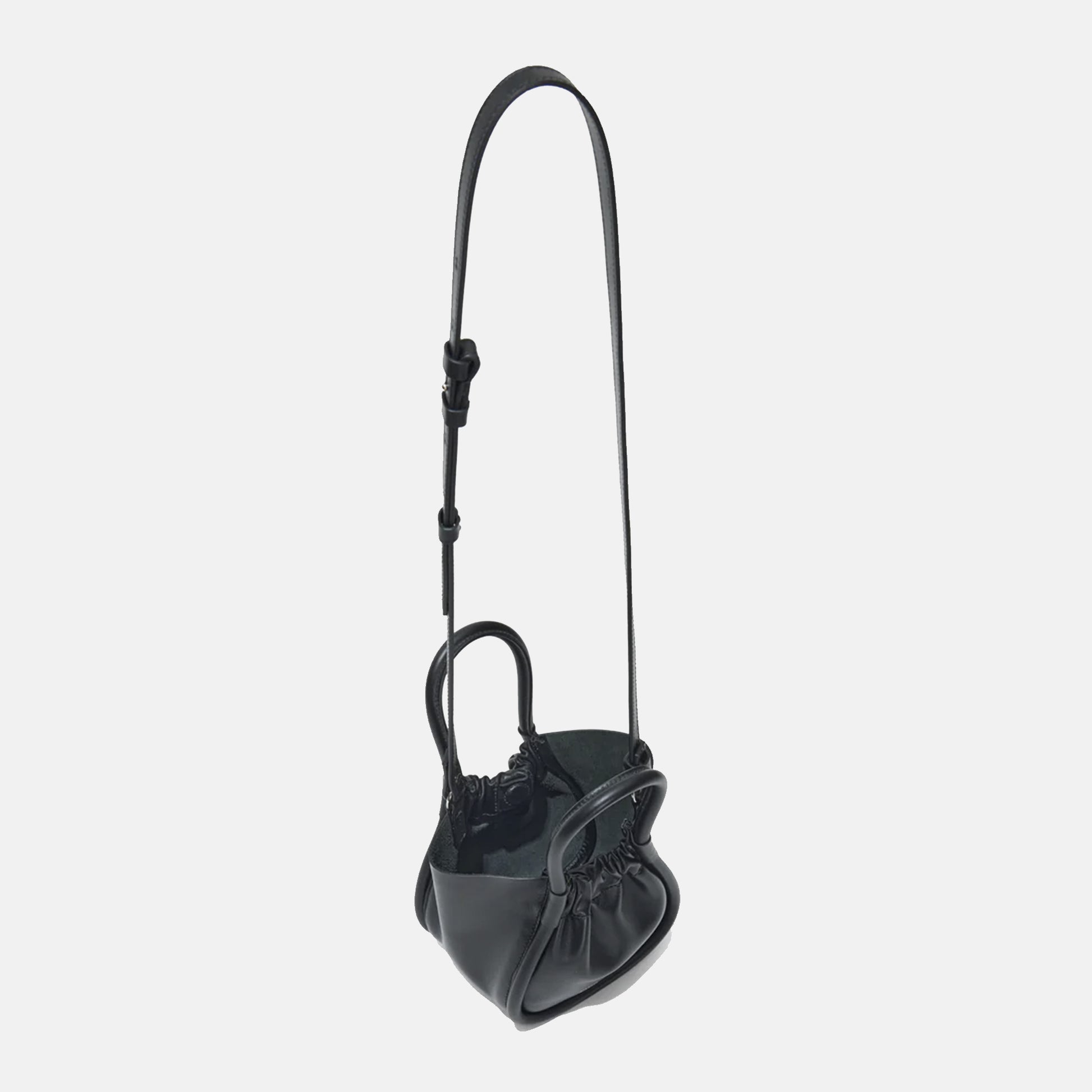 Extra Small Ruched Tote Black