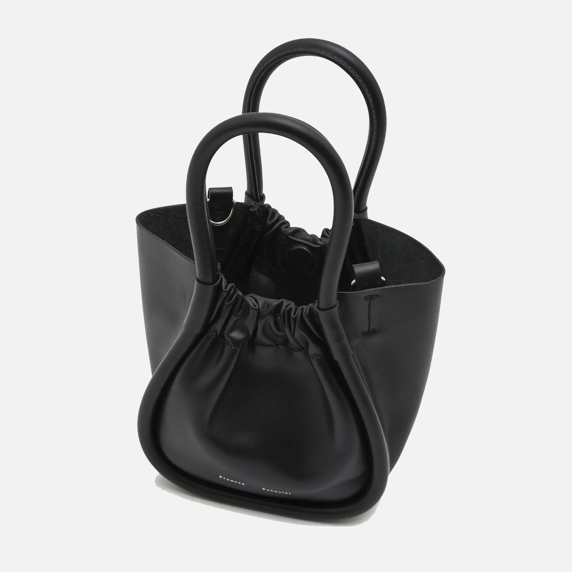 Extra Small Ruched Tote Black