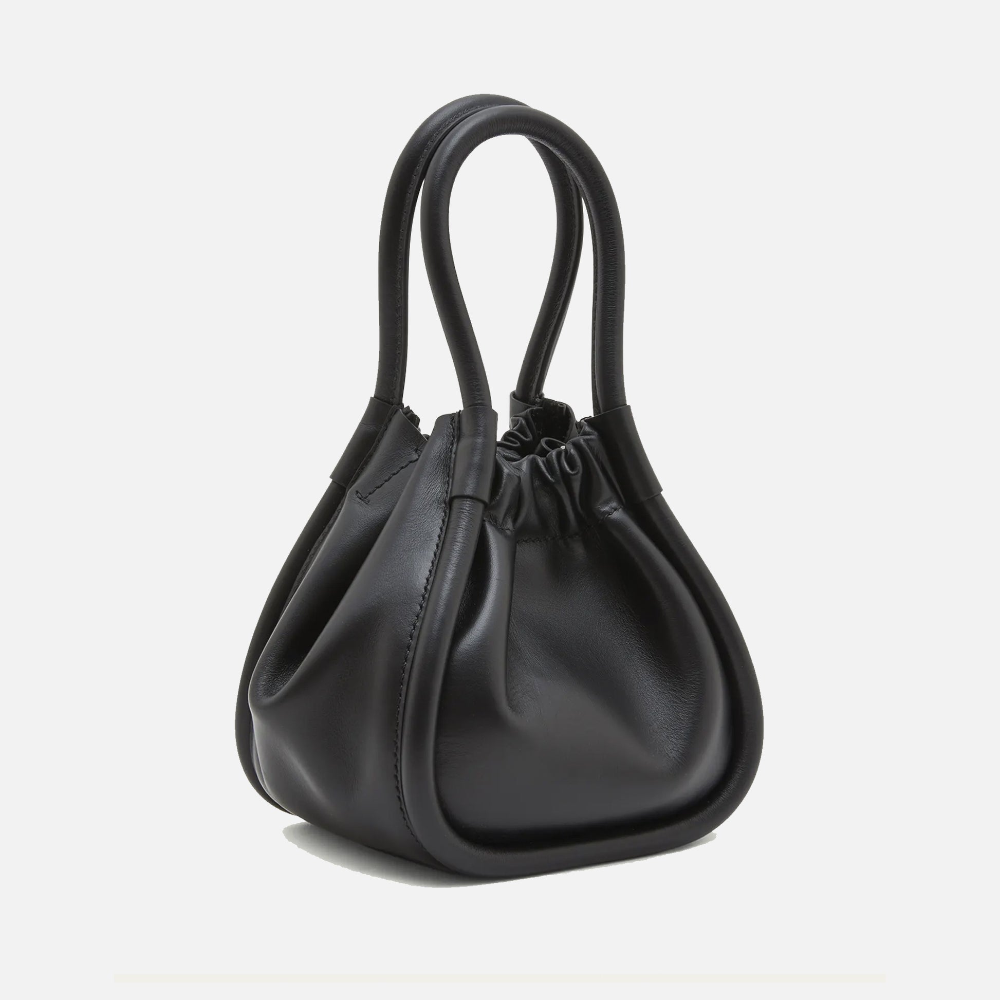 Extra Small Ruched Tote Black