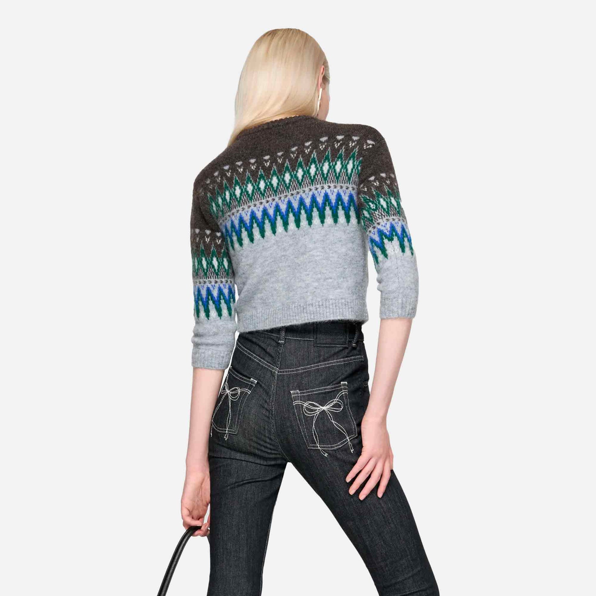 Crewneck Knit Multi Grey