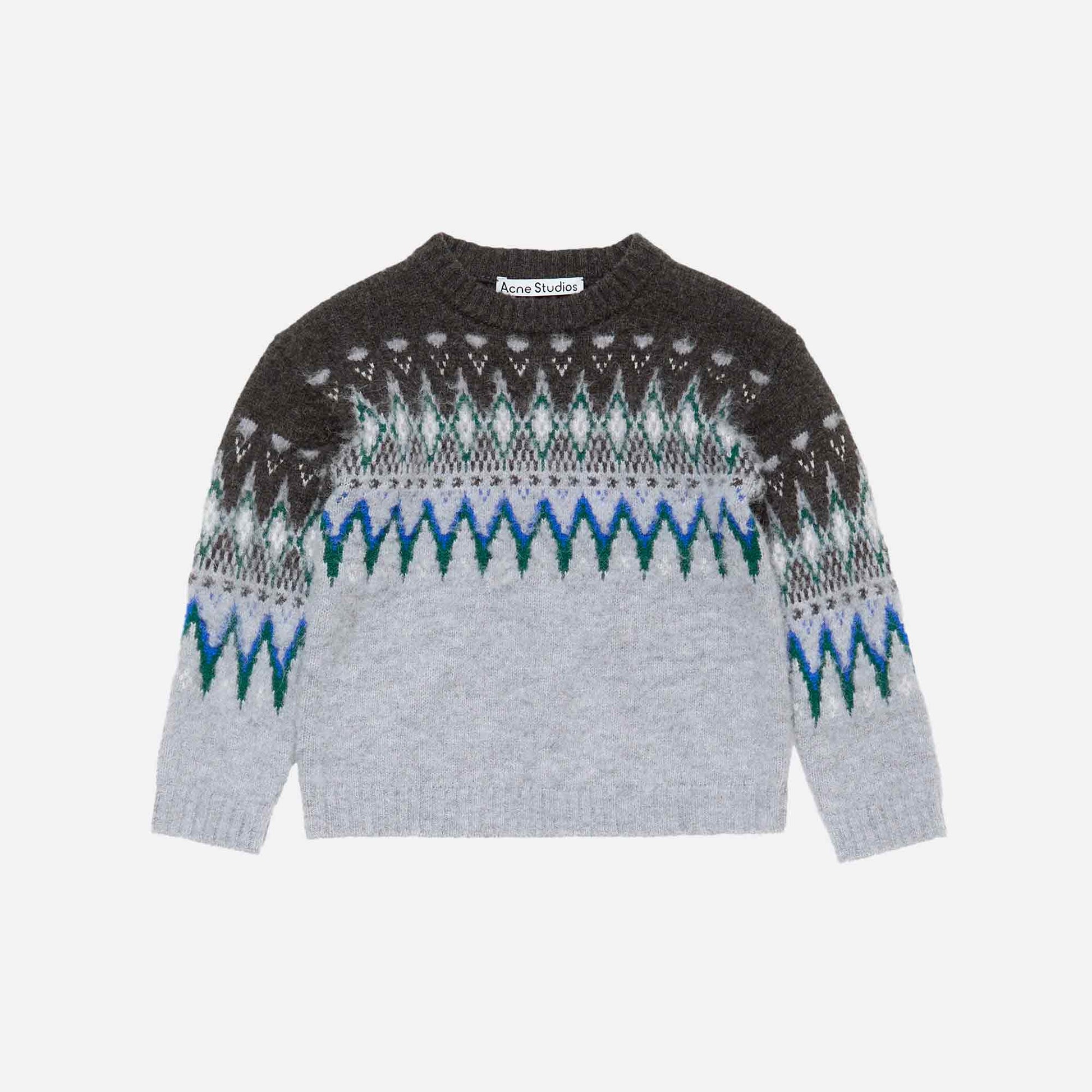 Crewneck Knit Multi Grey