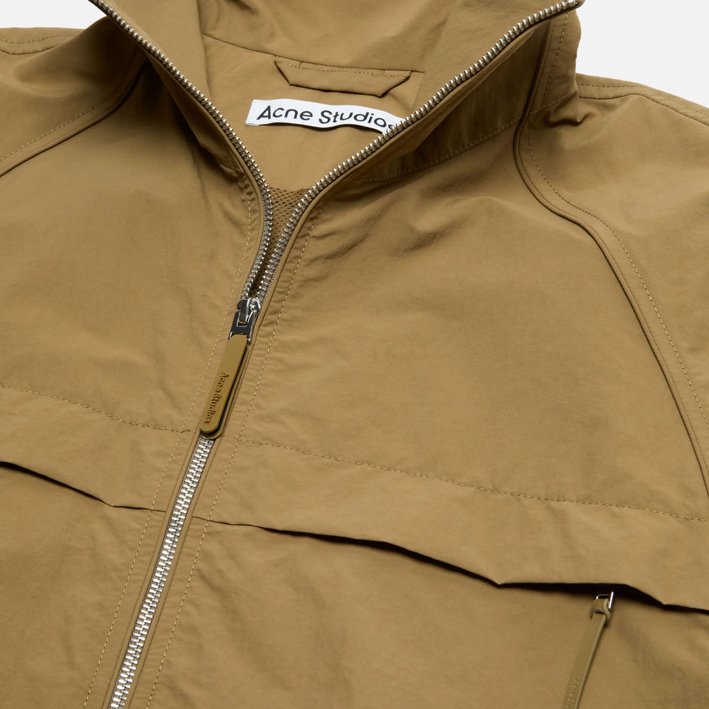 Nylon Logo Jacket Dark Khaki