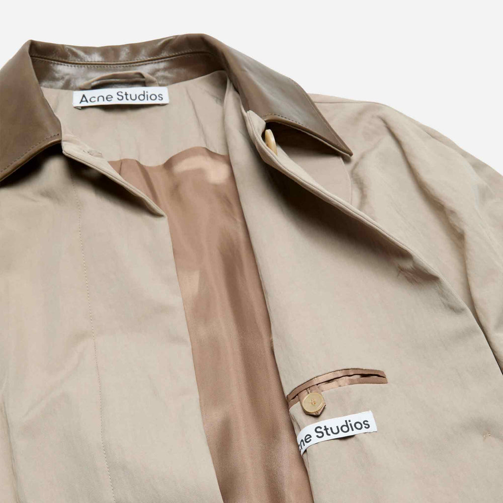 Belted Trench Coat Khaki Grey