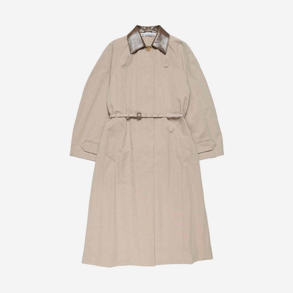 Belted Trench Coat Khaki Grey