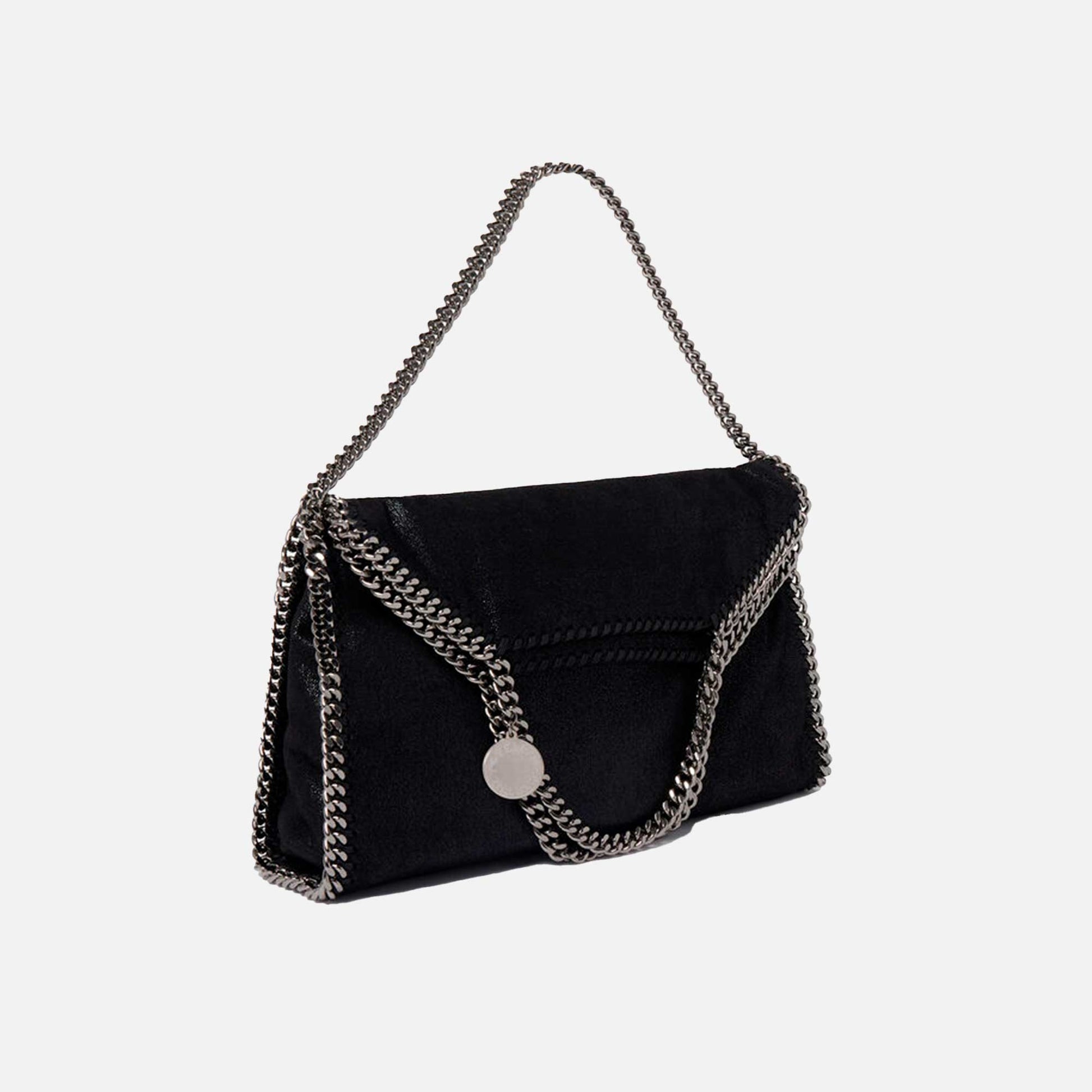 Falabella Fold-Over Tote Bag Black