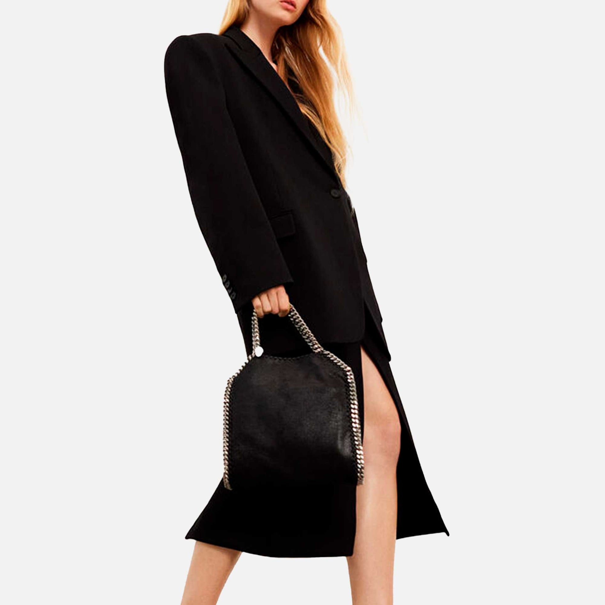 Falabella Mini Tote Bag Black