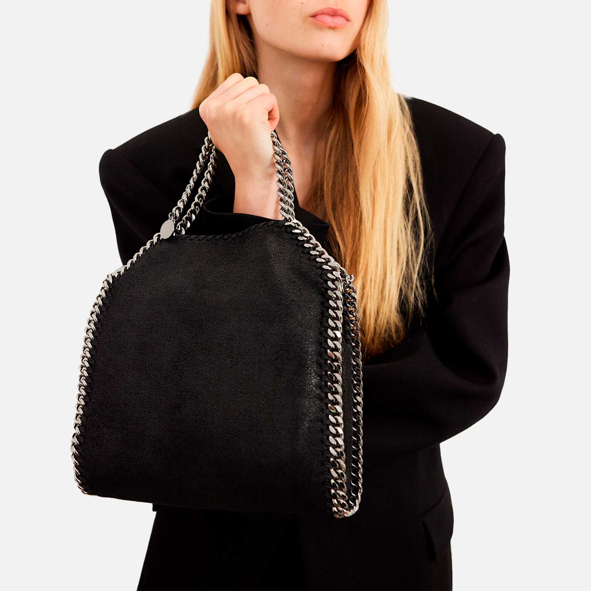 Falabella Mini Tote Bag Black