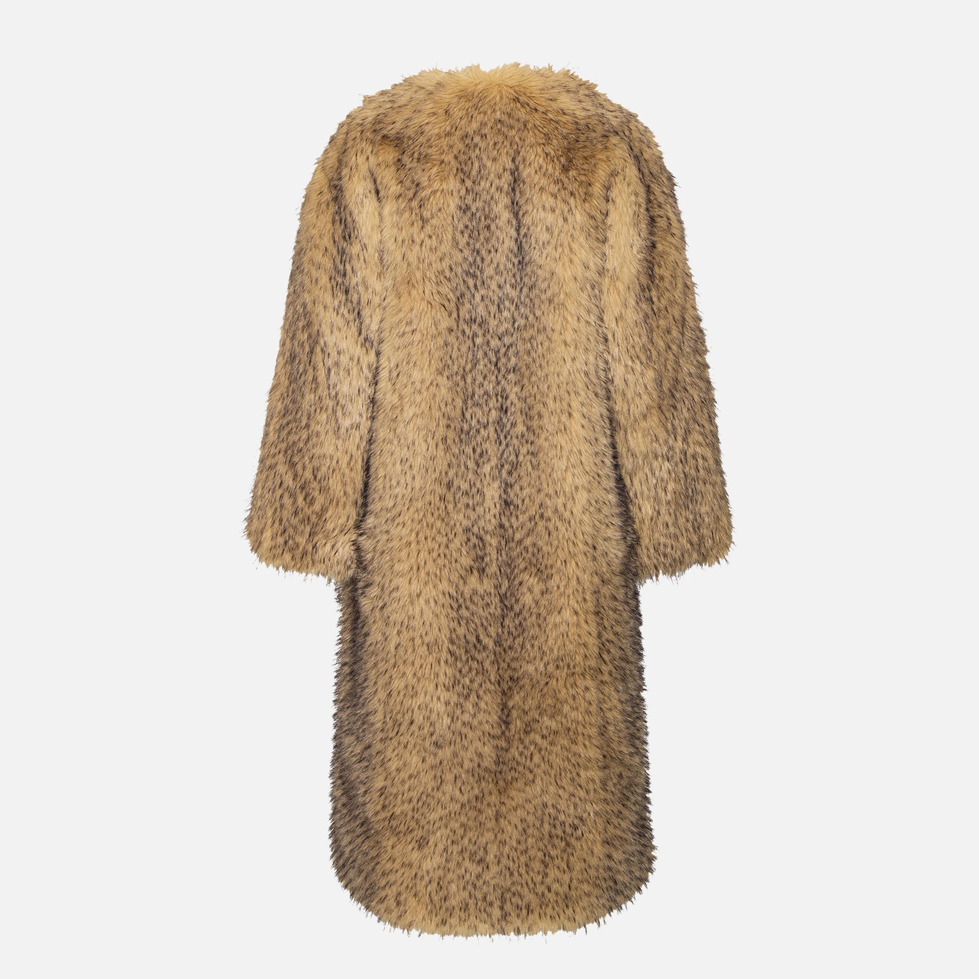 Faux Fur Long Coat Nougat