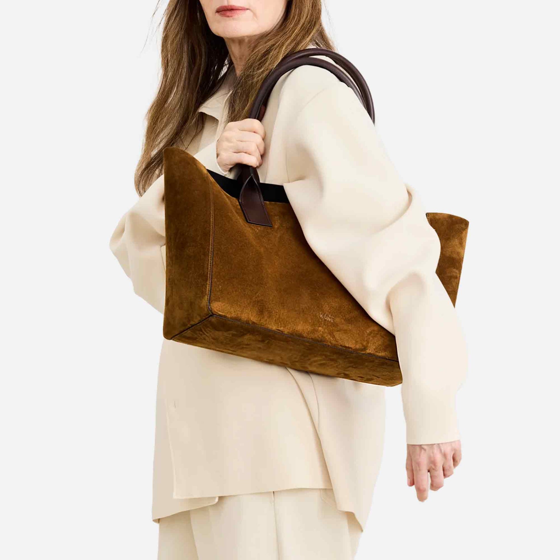 Filippo Work Bag Mix Brandy/Dark Brown