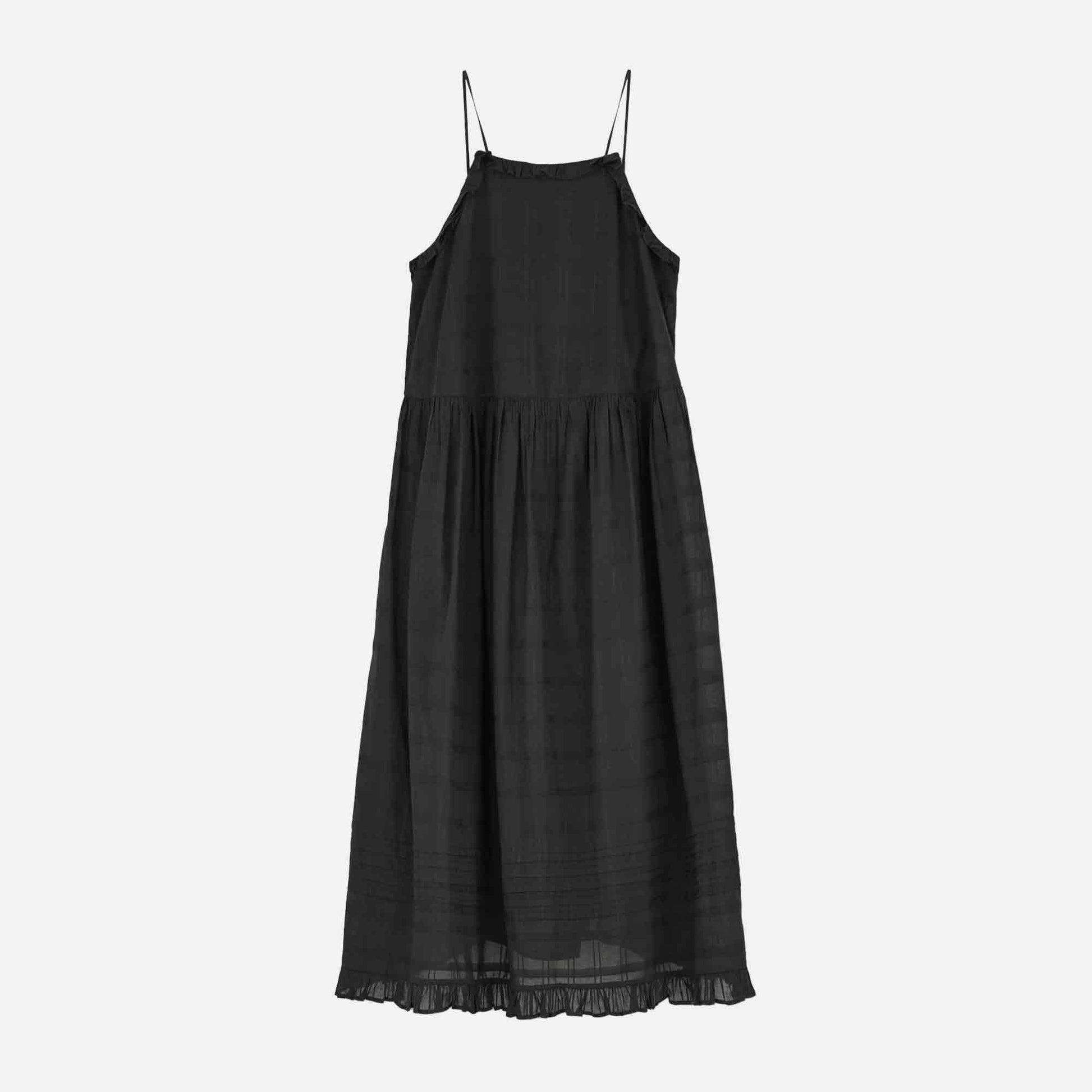 Fiore Strap Dress Black