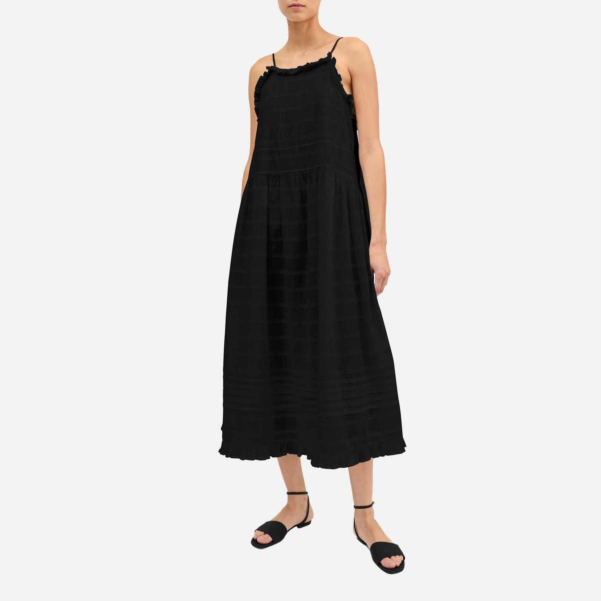 Fiore Strap Dress Black