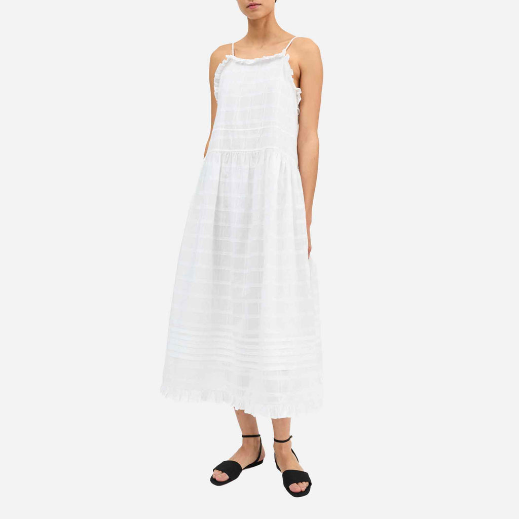 Fiore Strap Dress Optic White