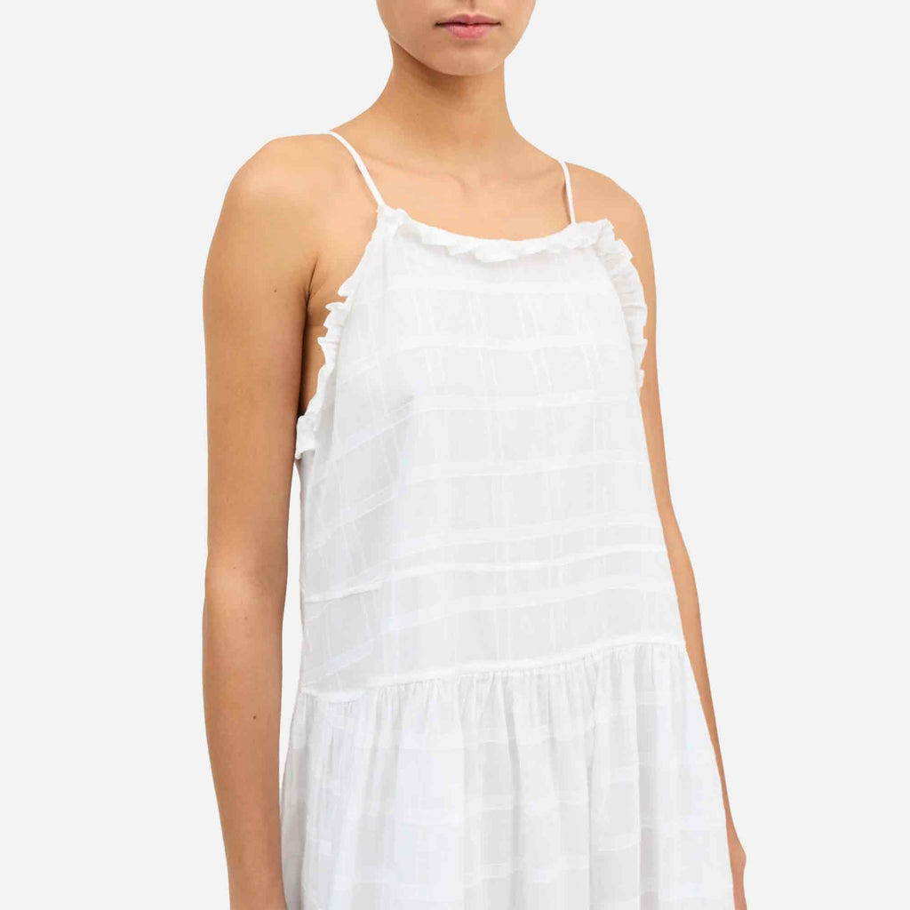 Fiore Strap Dress Optic White