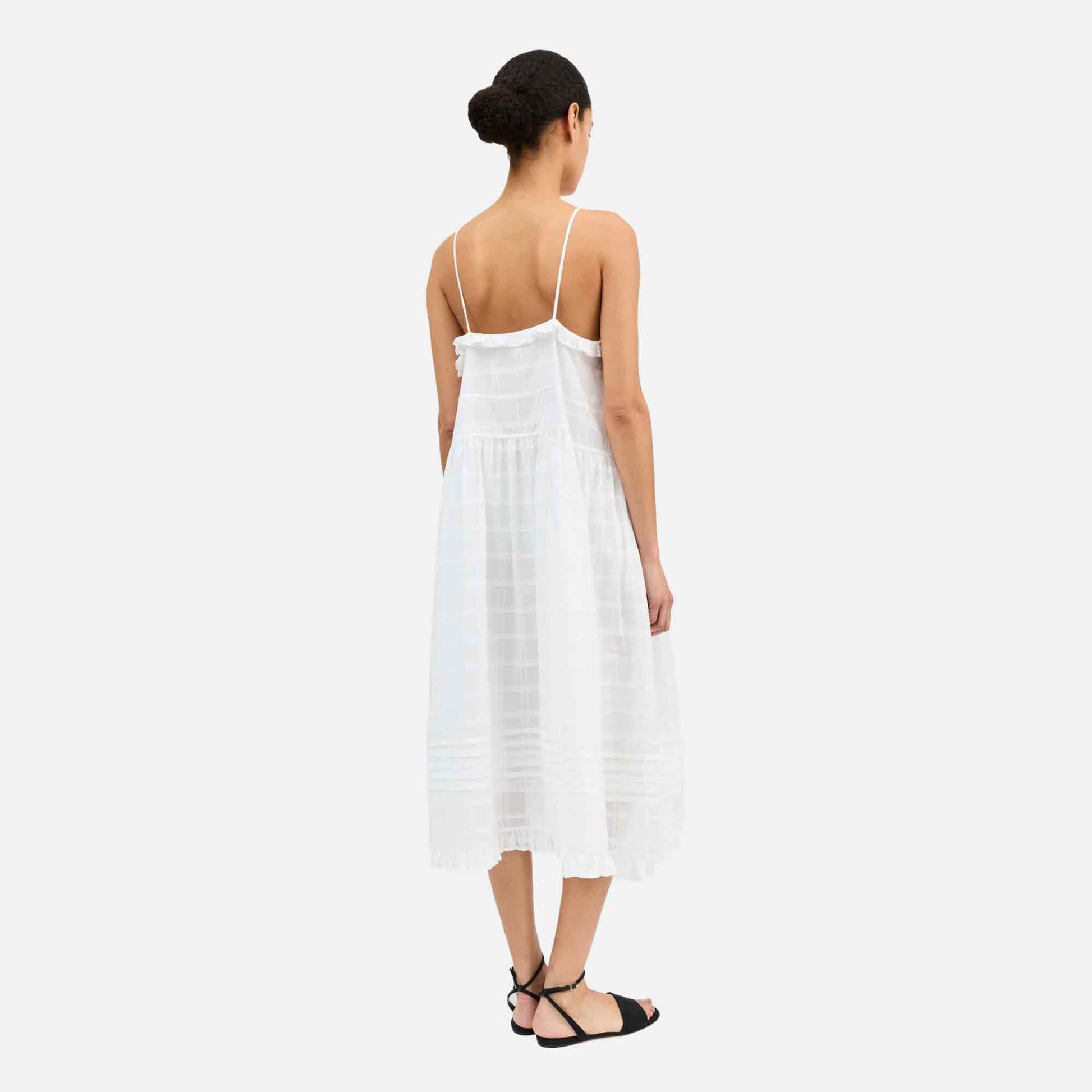 Fiore Strap Dress Optic White