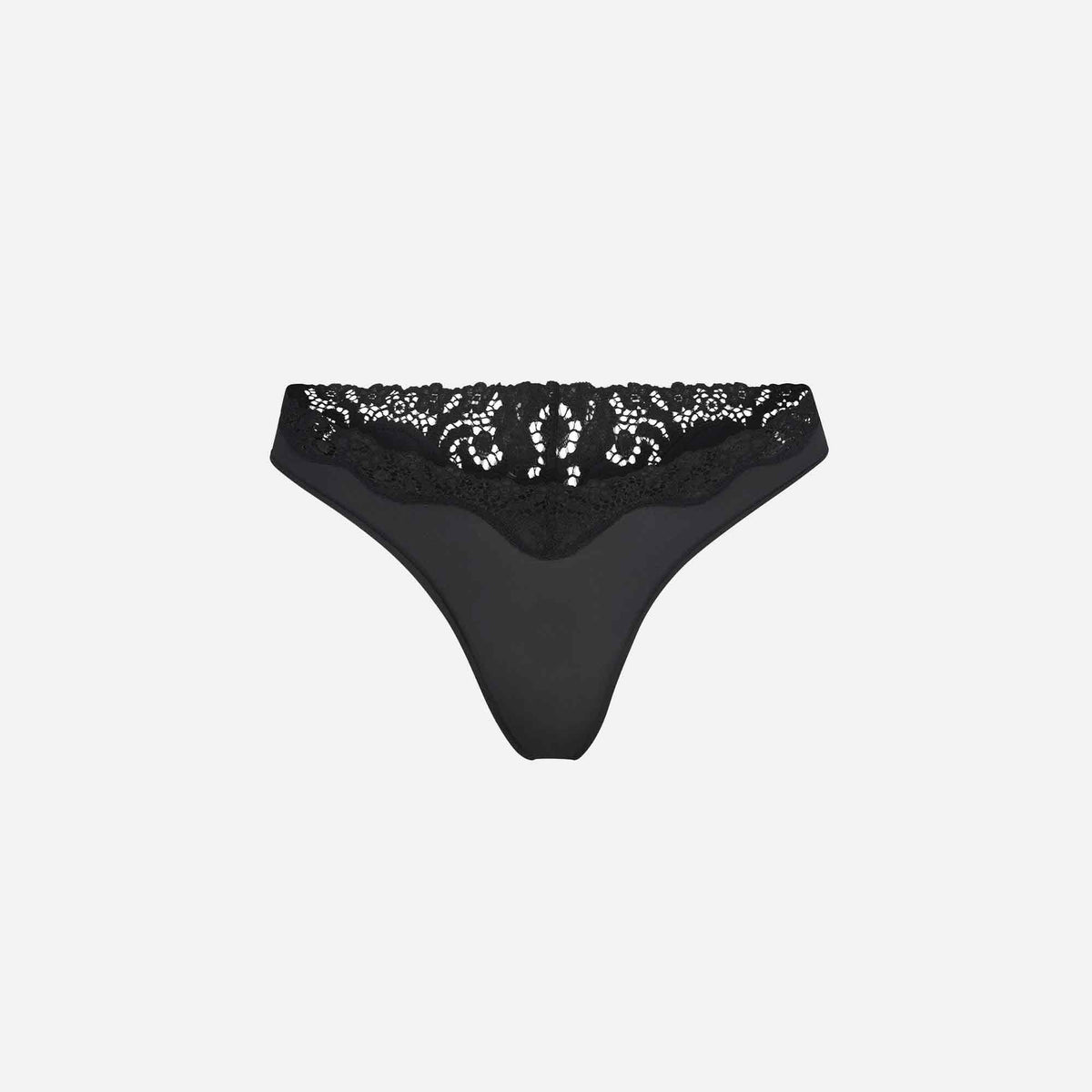 Fits Everybody Lace Dipped Thong Onyx