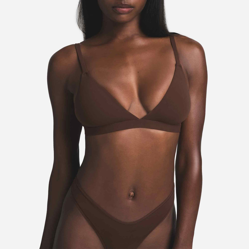 Fits Everybody Triangle Bralette Cocoa