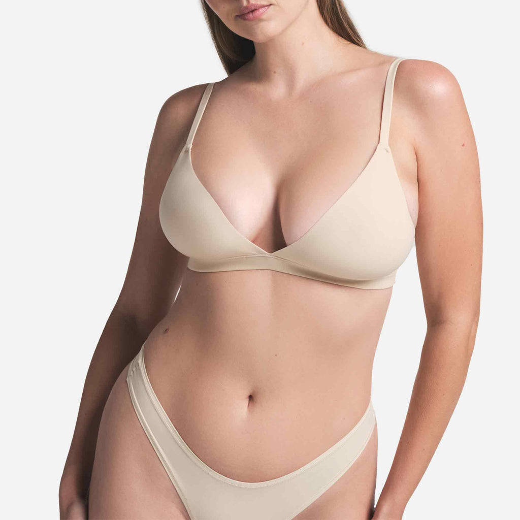 Fits Everybody Triangle Bralette Sand