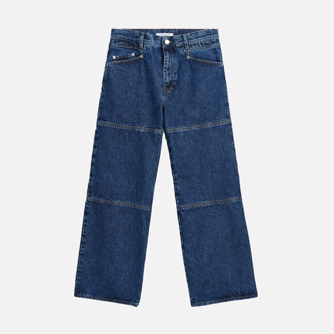 Flare Work Jeans Blue Rinse