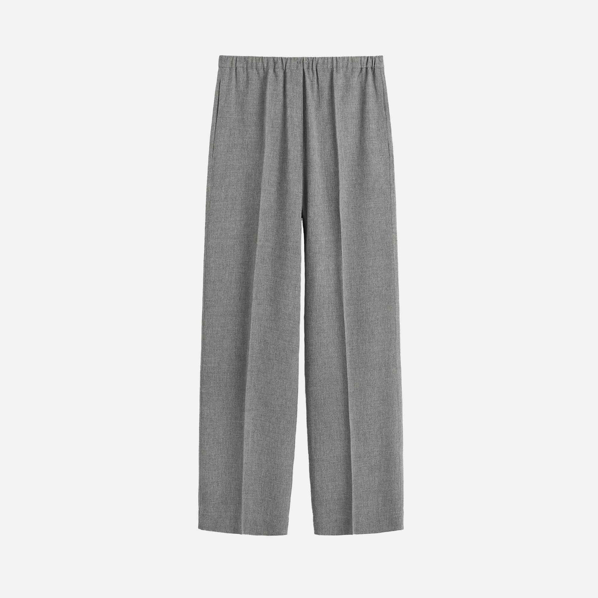 Fluid Winter Trousers Mid Grey Melange