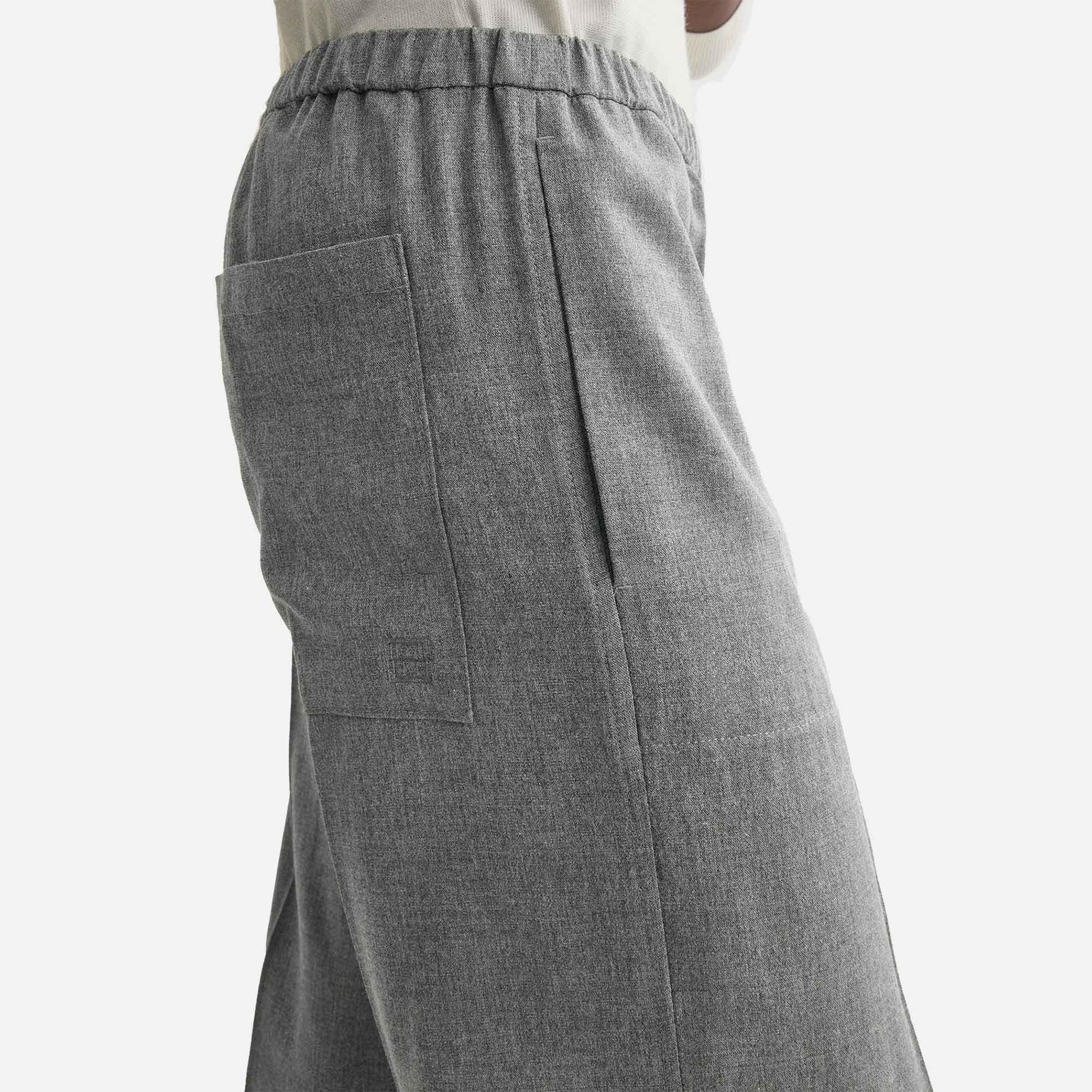 Fluid Winter Trousers Mid Grey Melange