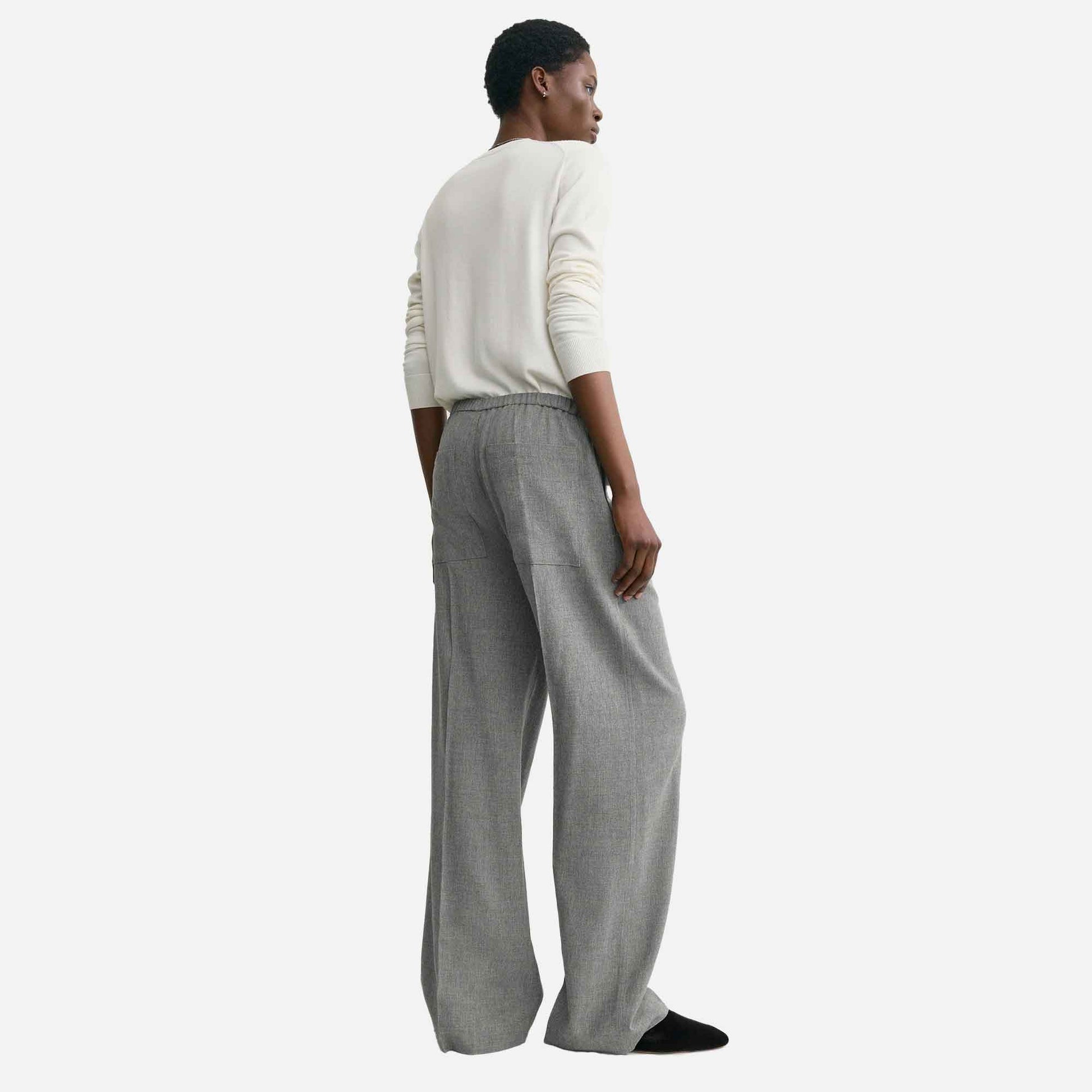 Fluid Winter Trousers Mid Grey Melange