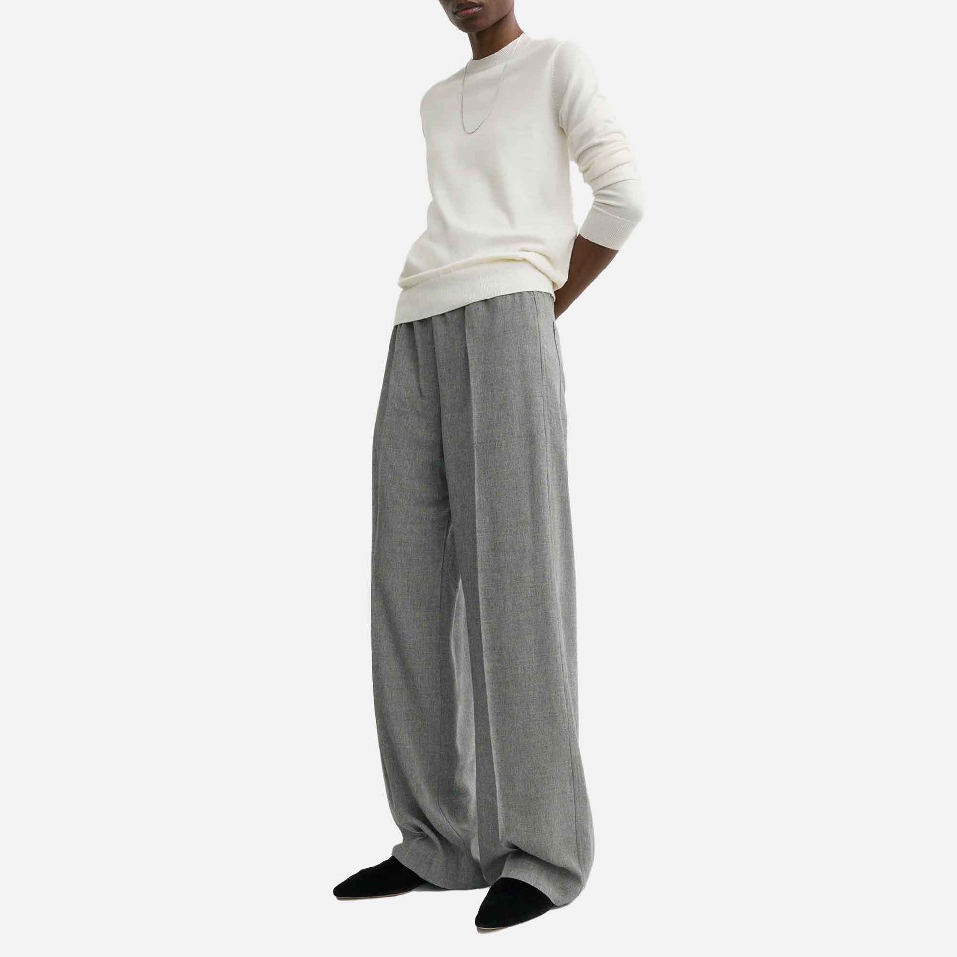 Fluid Winter Trousers Mid Grey Melange