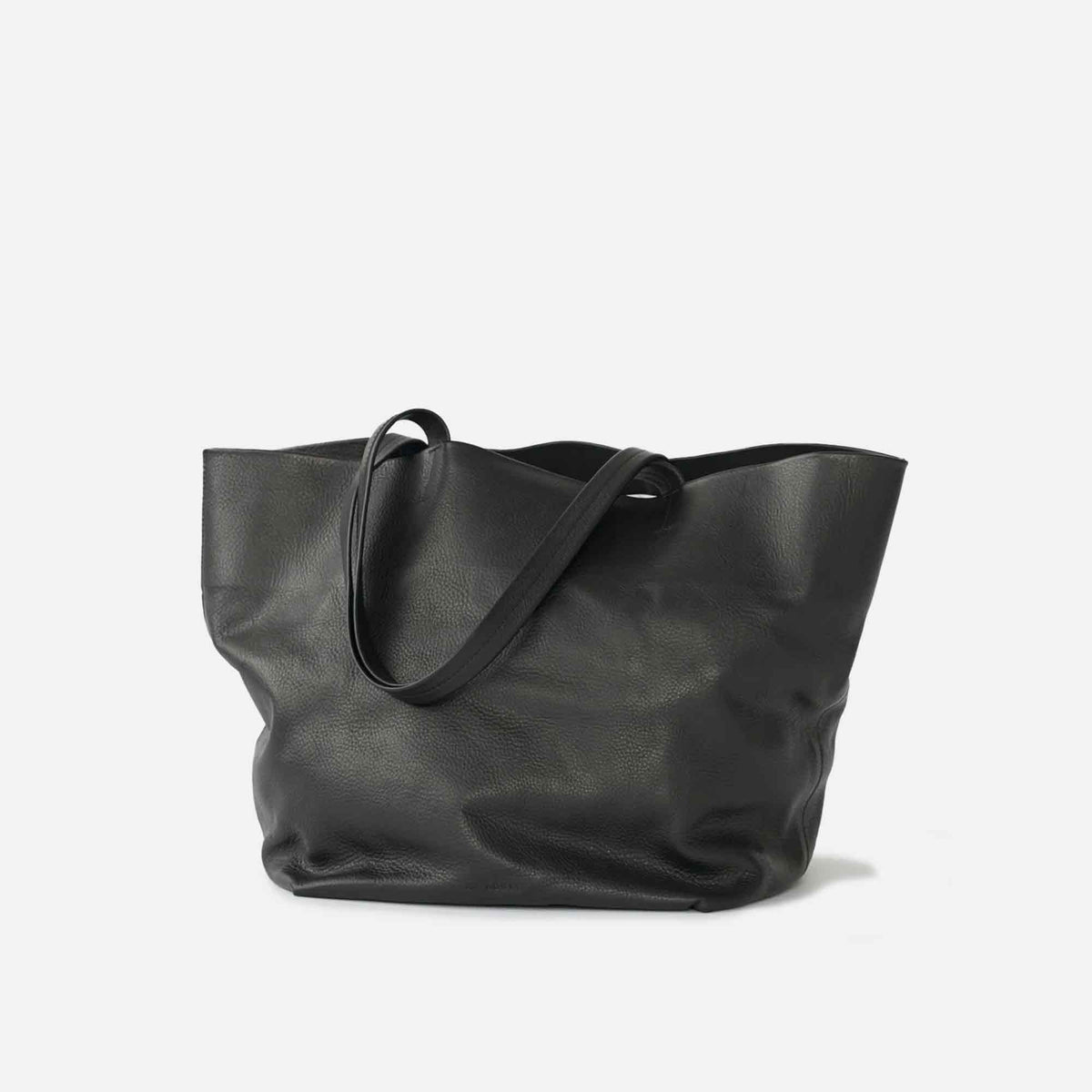 Full Grain Leather Tote Bag Black