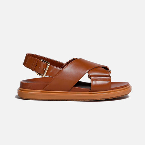 Fussbett Sandal Gold Brown