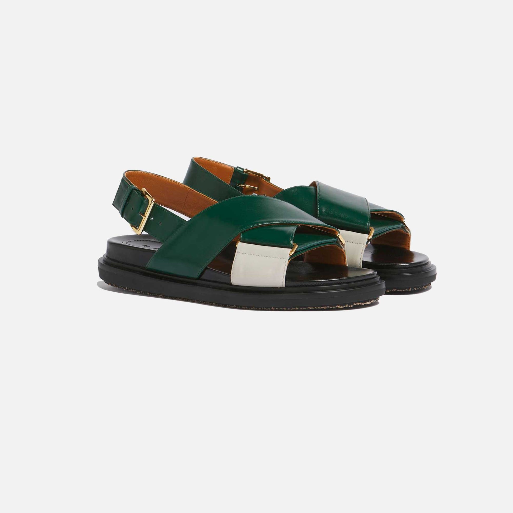 Fussbett Sandal Green/Chalk
