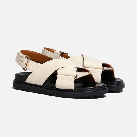 Fussbett Sandal Silk White