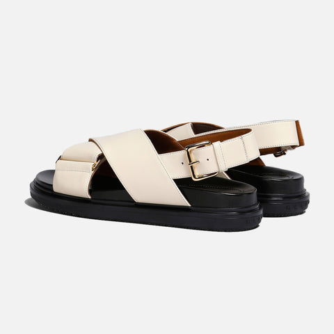 Fussbett Sandal Silk White