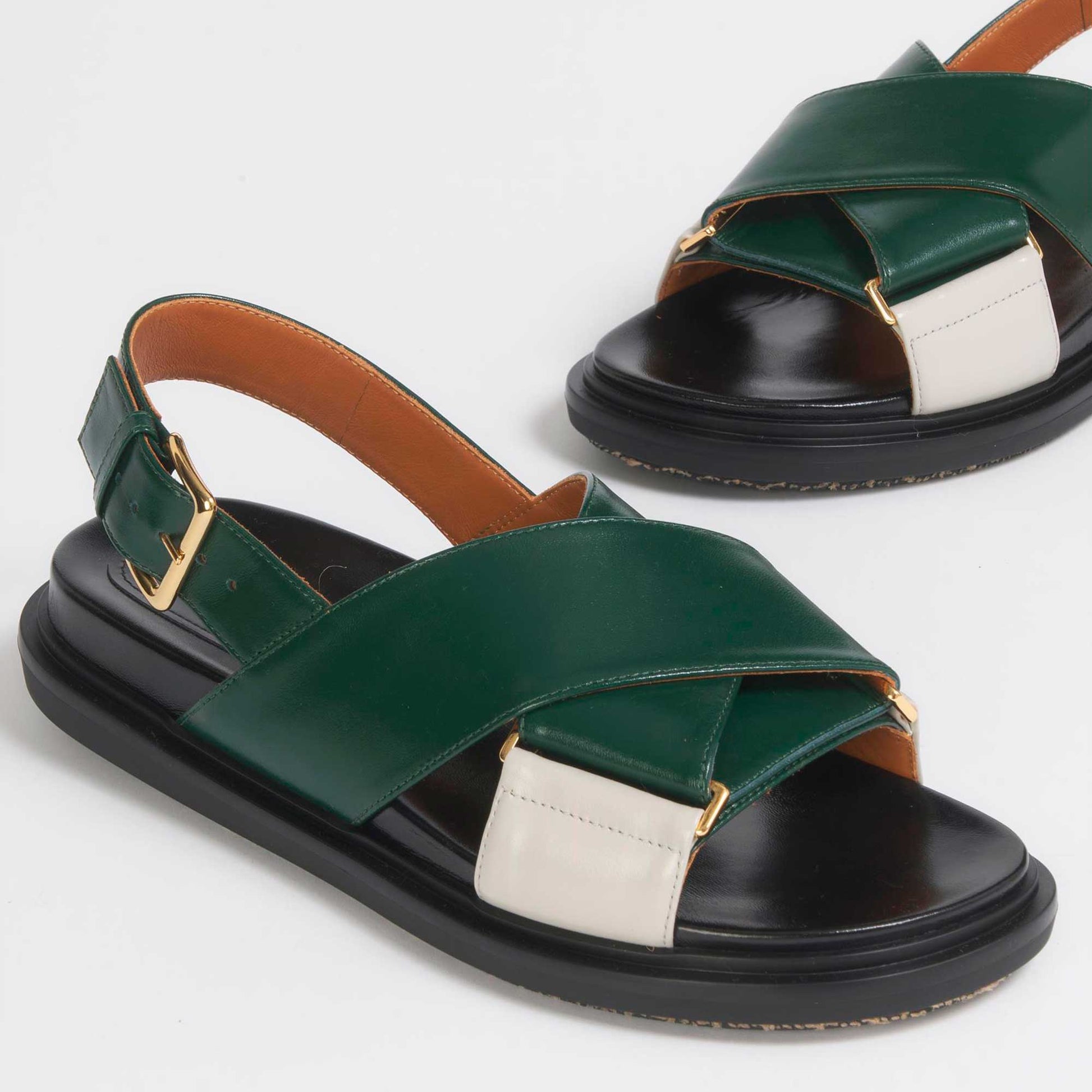 Fussbett Sandal Green/Chalk