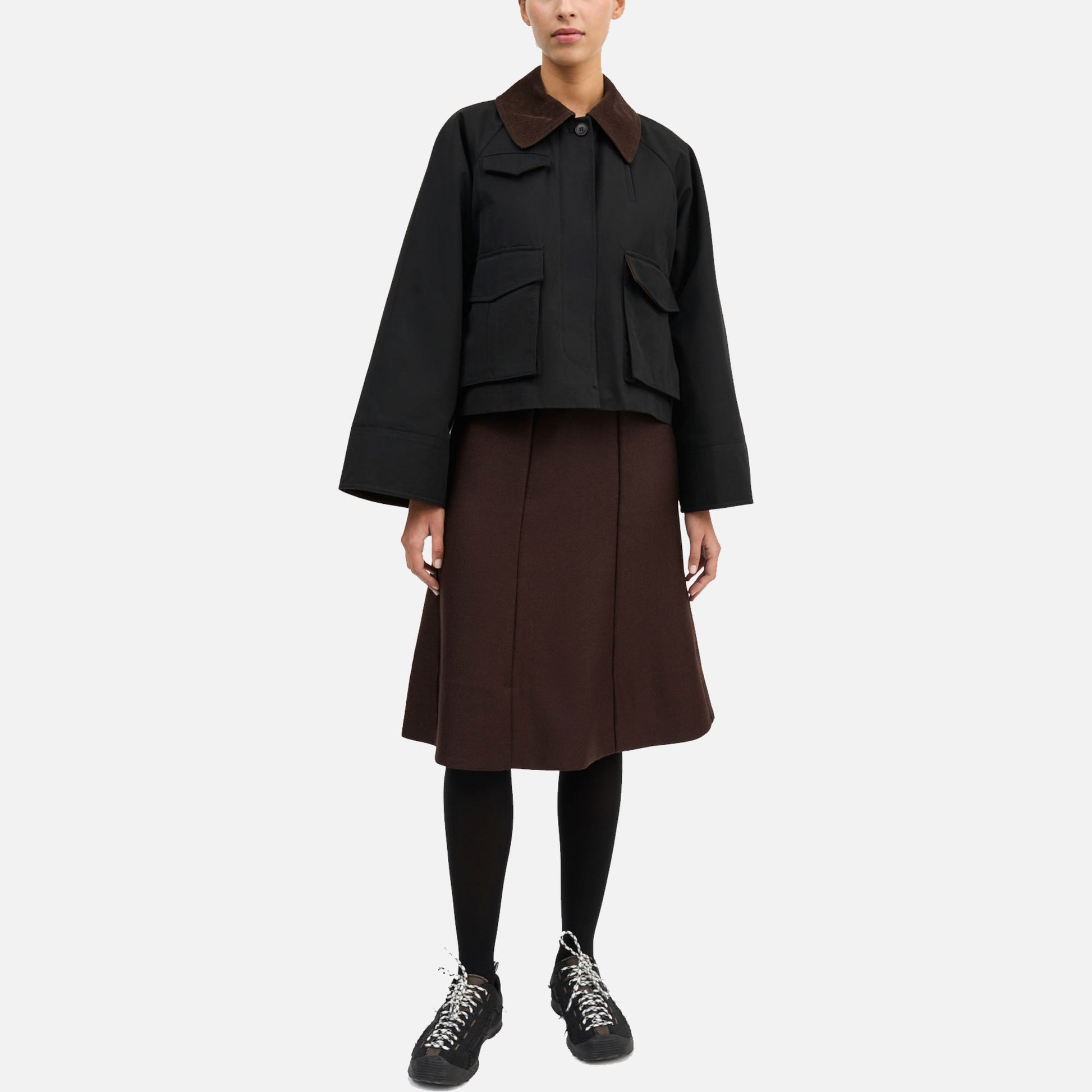 Gaby City Jacket Black/Brown