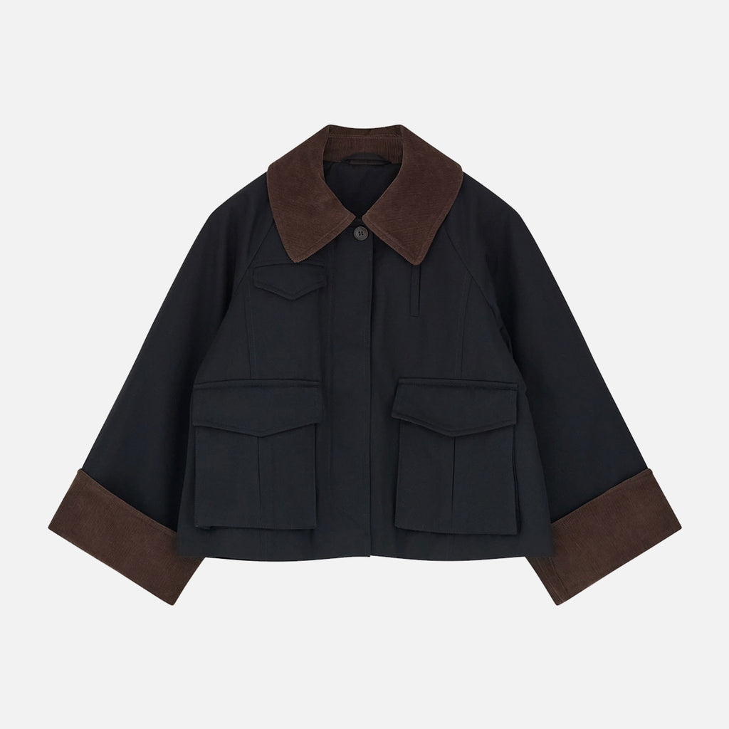 Gaby City Jacket Black/Brown