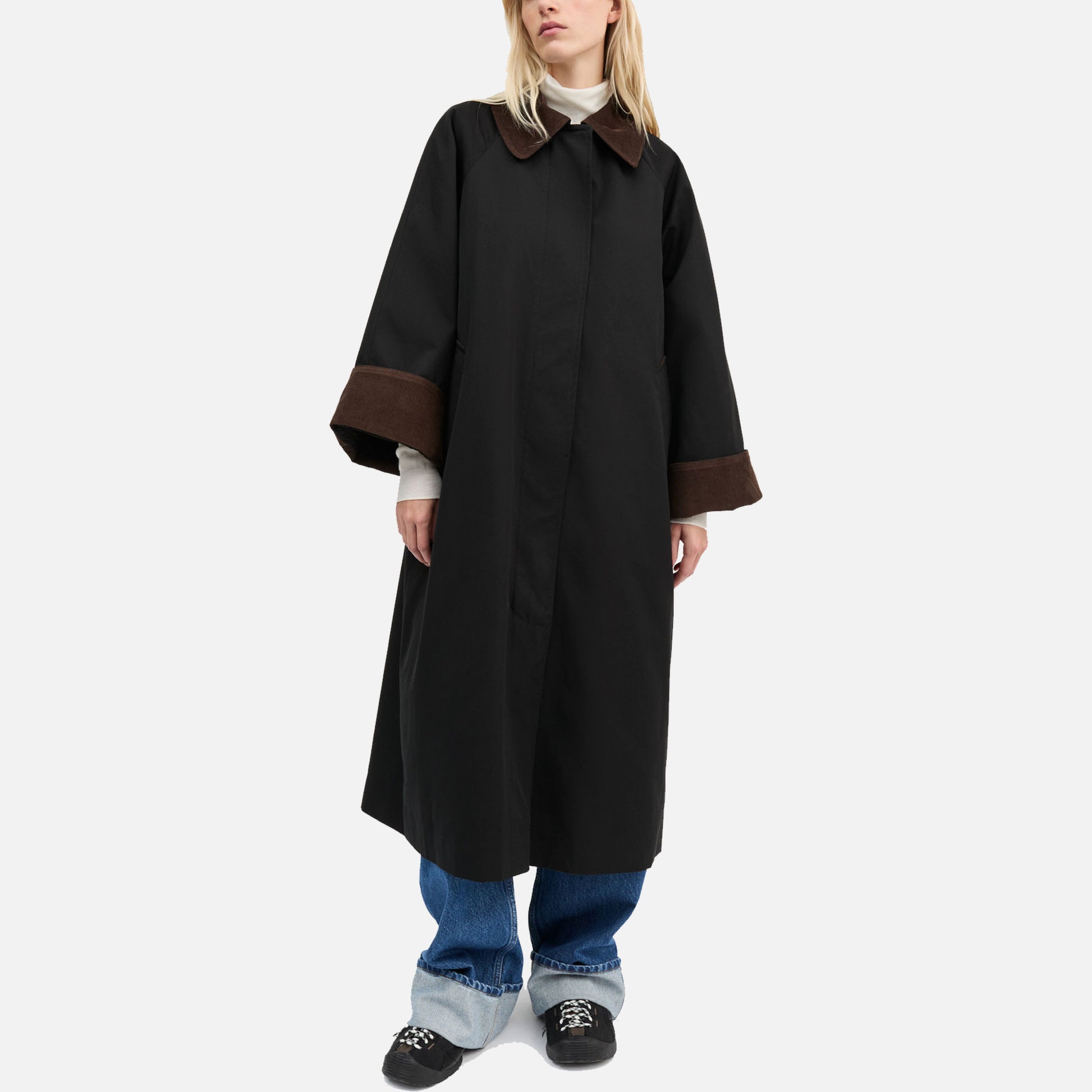 Gaby Coat Black/Brown