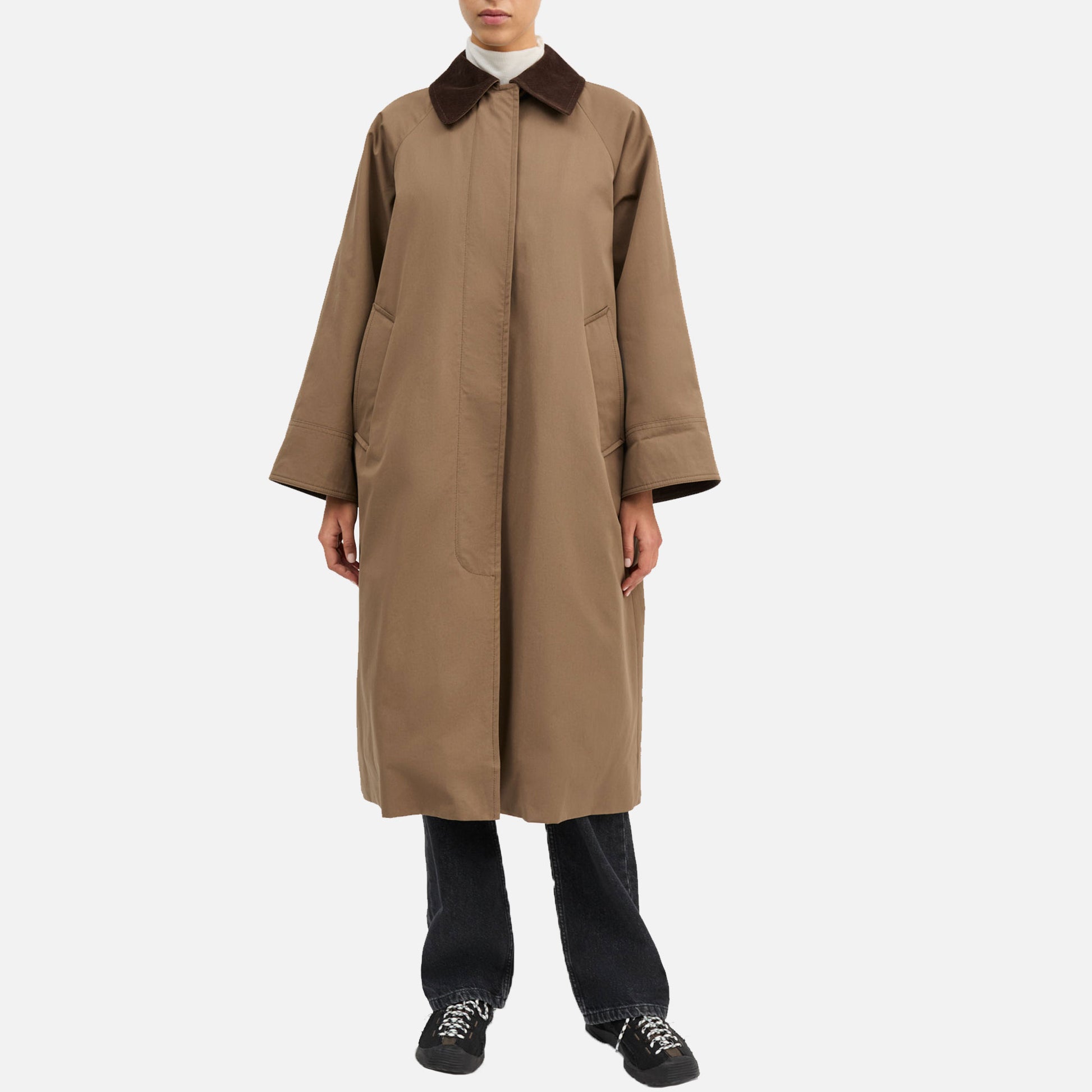 Gaby Coat Taupe/Brown