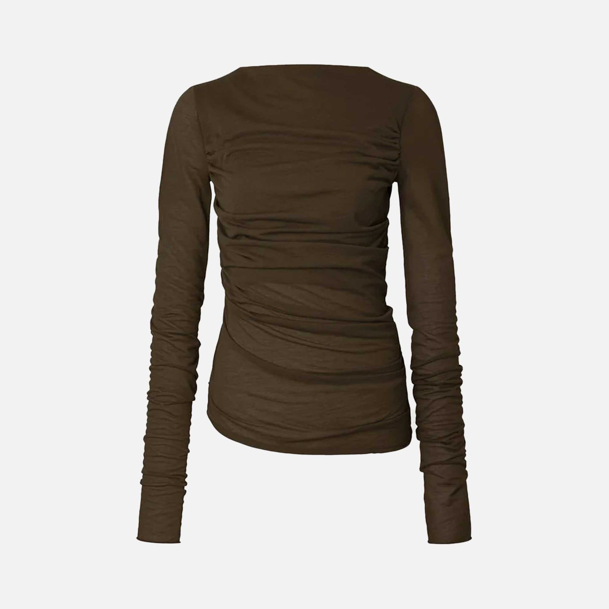 Gaia Blouse Marron/Kaki